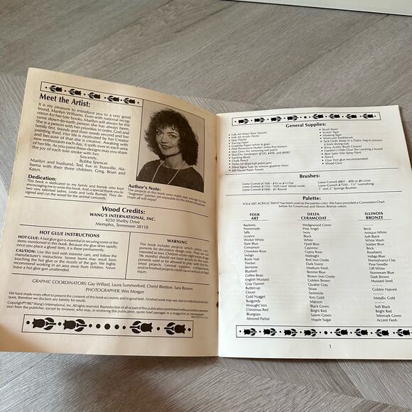 All Around the House Decorative Craft Painting Book BKW089 1987 12 Designs - Picture 4 of 10